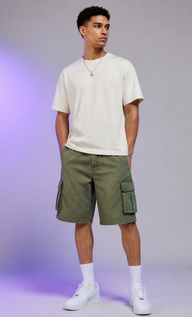 ZYKAA Terminal Cargo Shorts in Olive