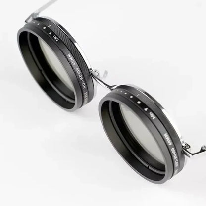 1-9 Gears Adjustable Tint Sunglasses for Men Fishing Sunglasses for Men Uv400 Round Polarized Sunglasses