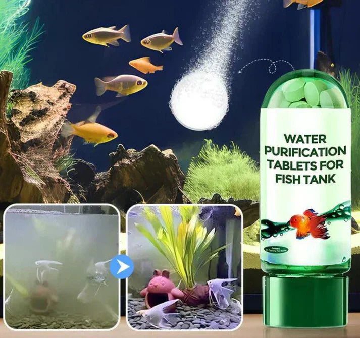 Aquarium Purifying Tablets – Safe for All Fish | 1 to 4 tab per 10L
