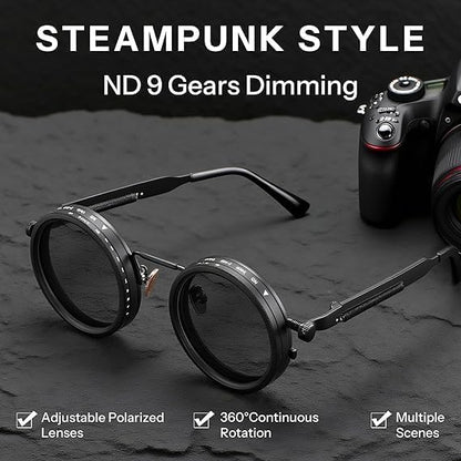 Adjustable Sunglasses Twist Brightness and filter 1-9 Levels fit