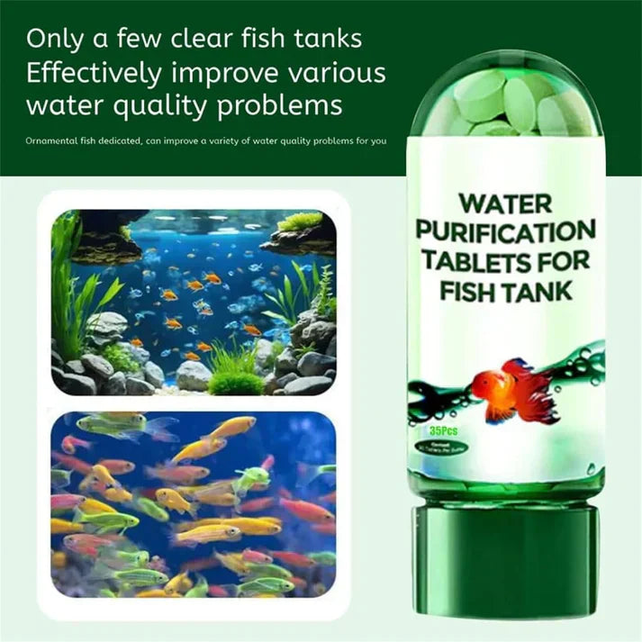 Aquarium Purifying Tablets – Safe for All Fish | 1 to 4 tab per 10L