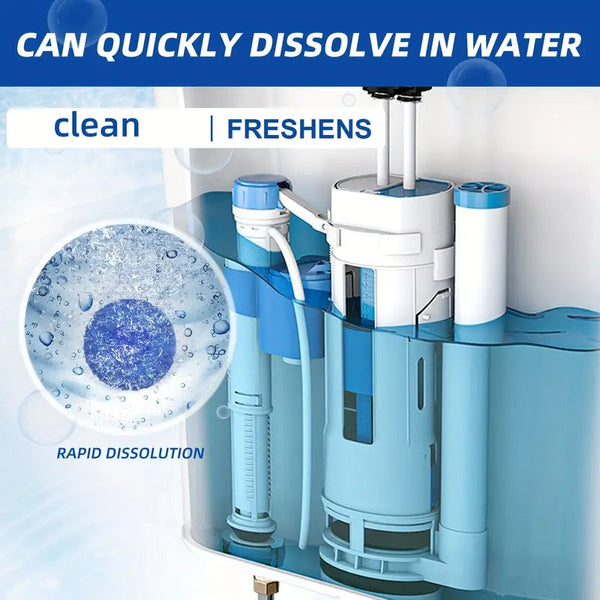 Blue Bubble Toilet Clean