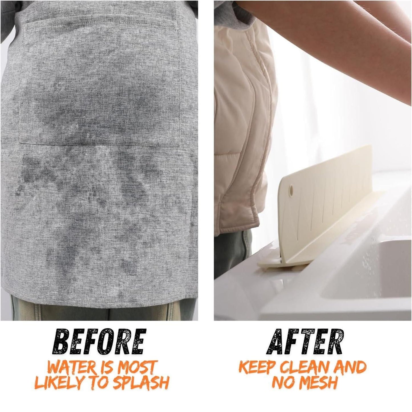 Splash Guard for Kitchen Sink & Countertop