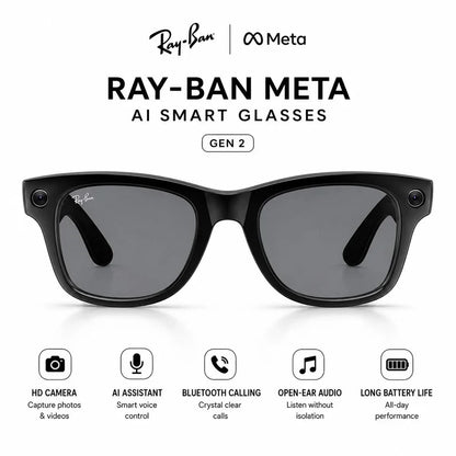 AI Smart Glasses (Gen 2) with night Vission, 12 Mp Camera & All Smart Features